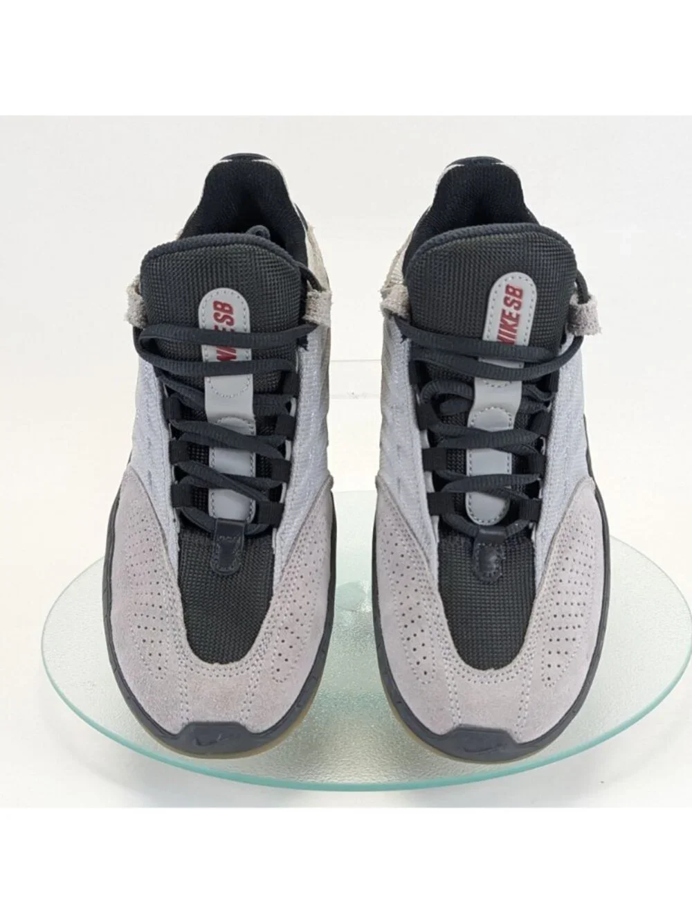 Nike Vertebrae SB Shoes Light Smoke Grey Red FD4691-004 Men's Size 7 Sneakers